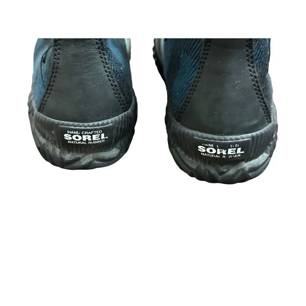 Sorel Womens Out N About Plus Lug Sole Boot Black Blue size8